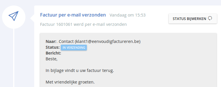 E-mail verzonden